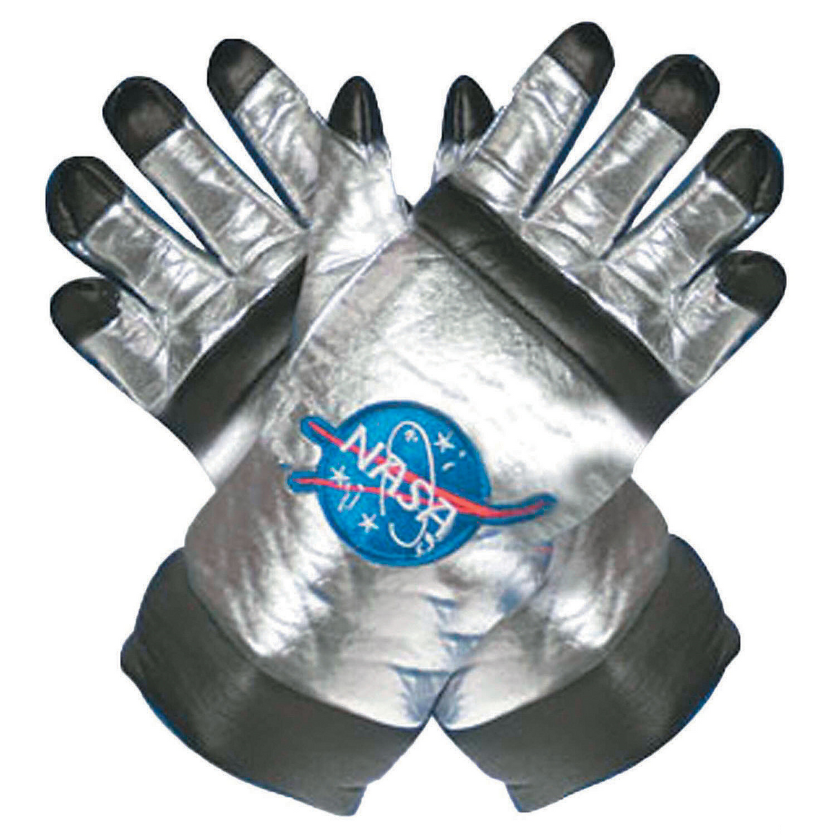 Astronaut Gloves Adult Silver