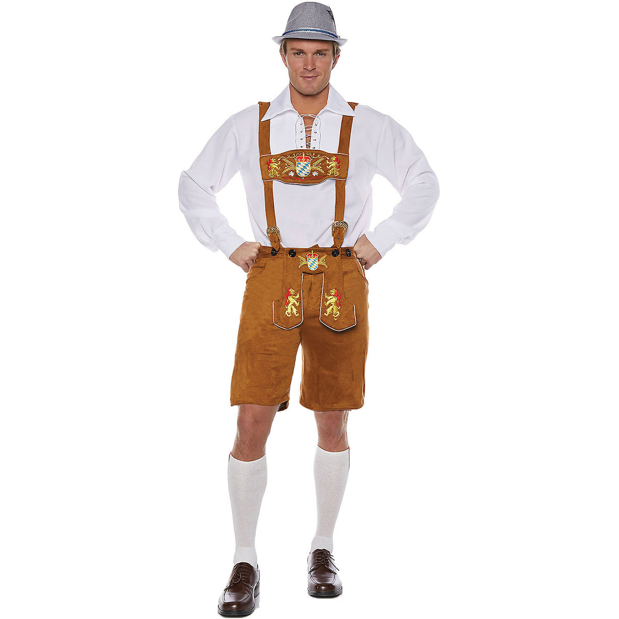 Deluxe Lederhosen Costume for Oktoberfest Parties and Alpine Themed Events