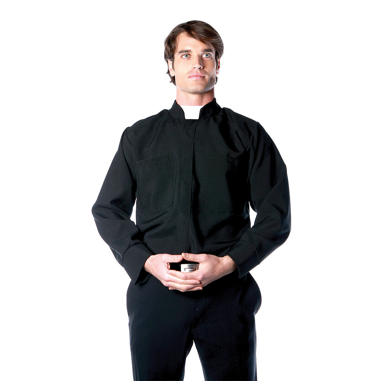 Traditional Men's Priest Shirt for Religious Events Church Services and Themed Celebrations