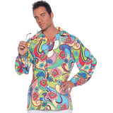 Groovy Men's 60s Shirt for Halloween Parties Themed Events and Costume Celebrations
