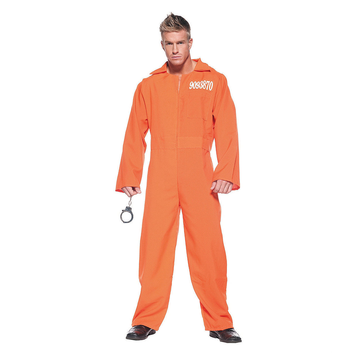 Men's Prison Jumpsuit Costume for Halloween Parties and Themed Events