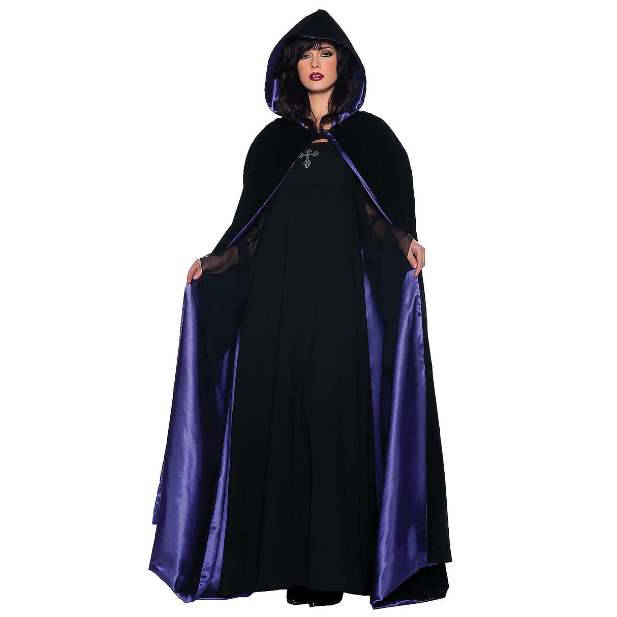 Deluxe Velvet Cape for Halloween Costumes Parties and Magical Themed Events