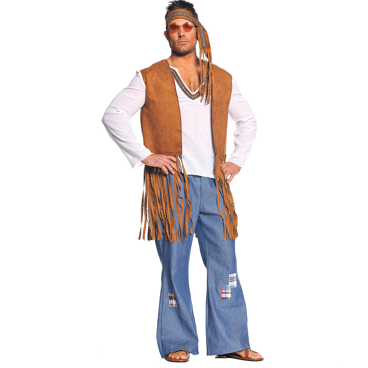 Men's Hippie Costume for Theme Parties Halloween Events and Creative Celebrations