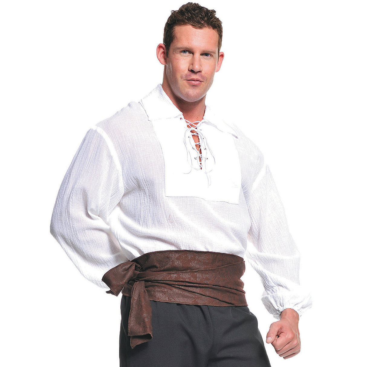 Stylish Men's Pirate Shirt for Halloween Parties Costume Events and Themed Celebrations