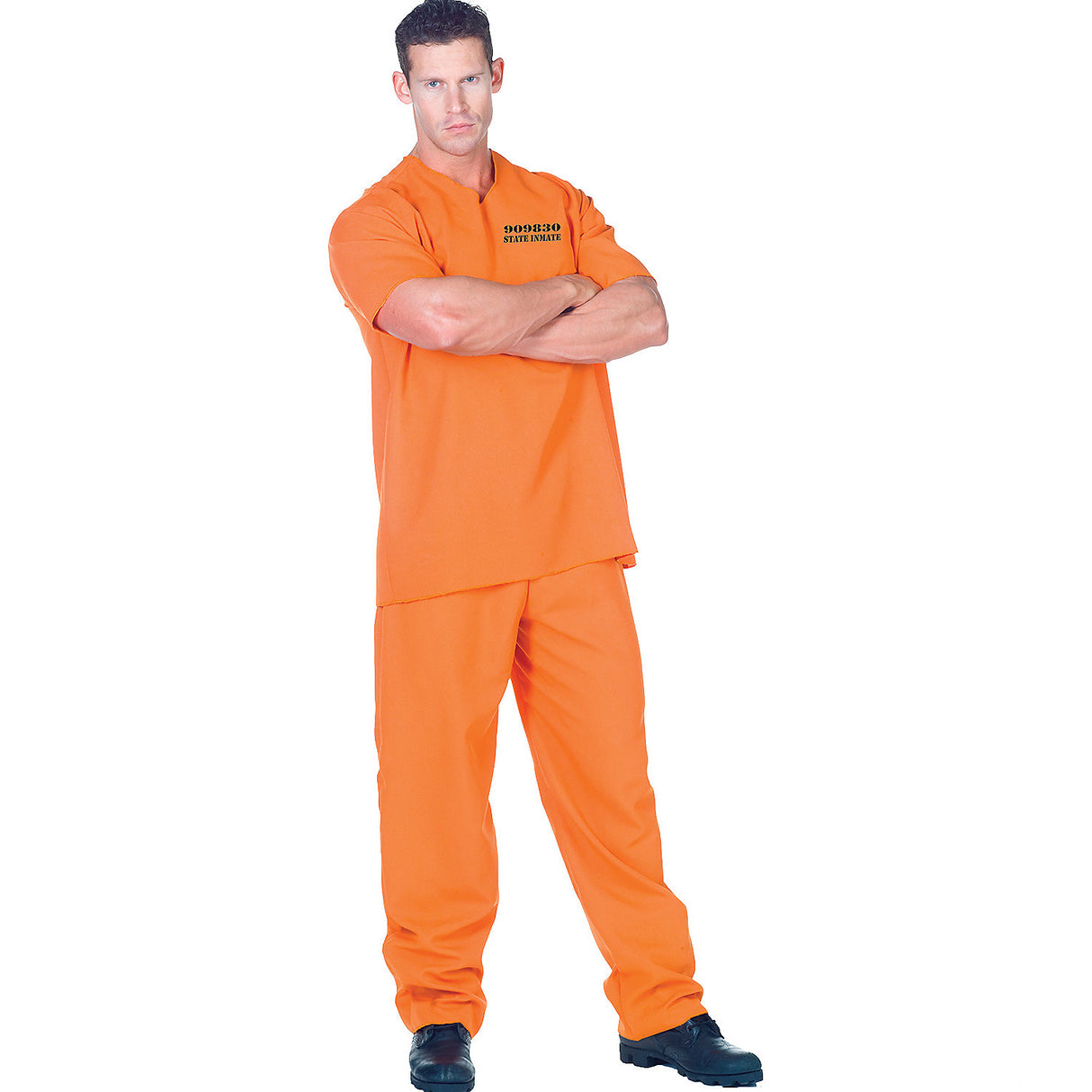 Authentic Men's Convict Costume for Halloween Parties Dress Up and Themed Events