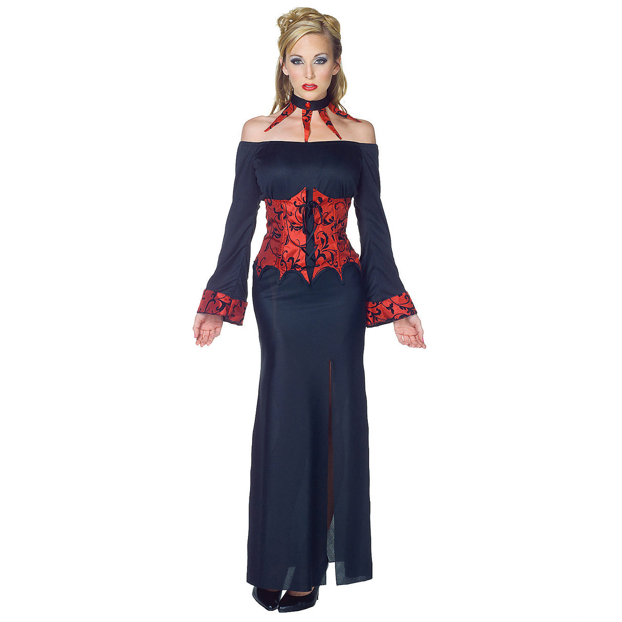 Elegant Women's Immortal Vampire Costume for Gothic Halloween Parties and Spooky Events