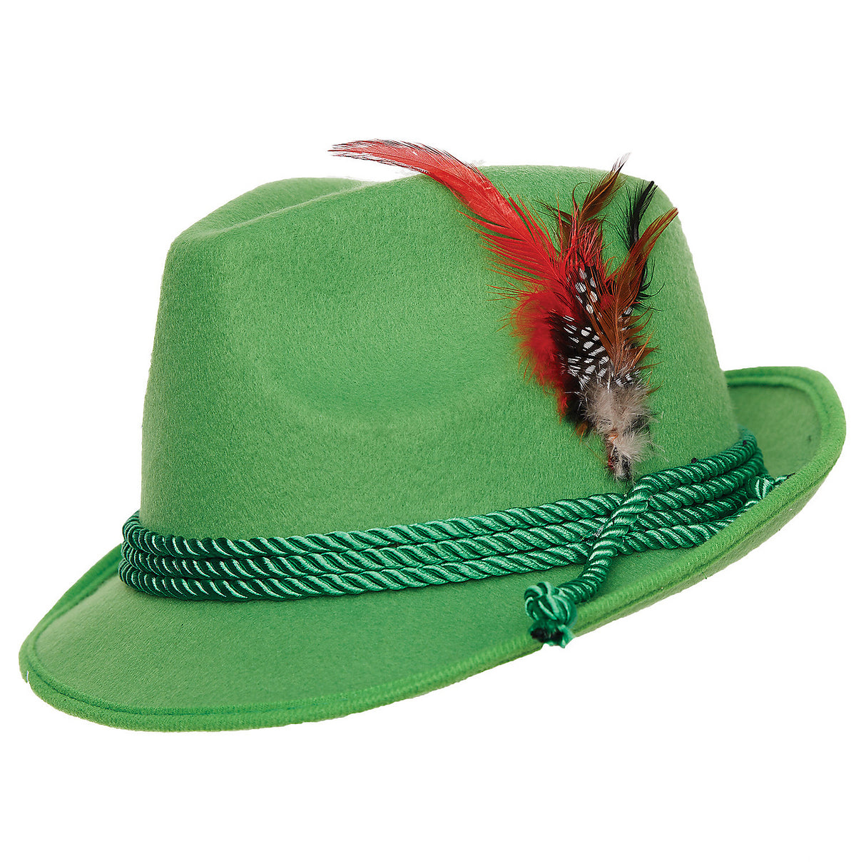 Green Swiss Alpine Hat for Festive Occasions Parties Character Dress Up and Costume Accessory