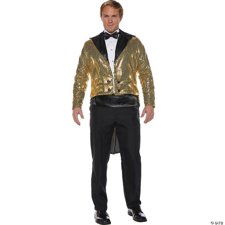 SEQUIN TAILCOAT ADULT GOLD
