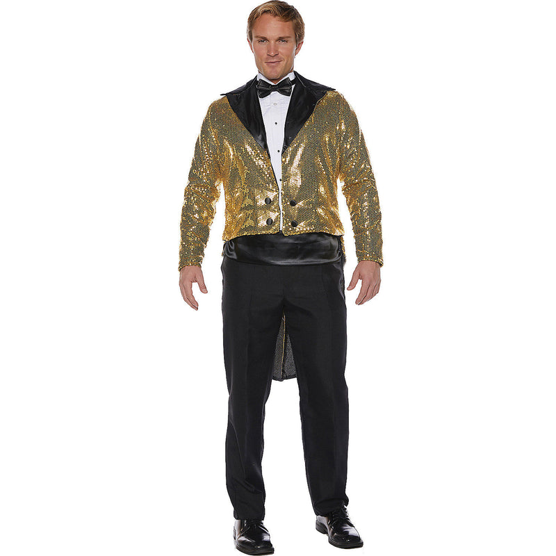 SEQUIN TAILCOAT ADULT GOLD