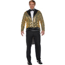 SEQUIN TAILCOAT ADULT GOLD