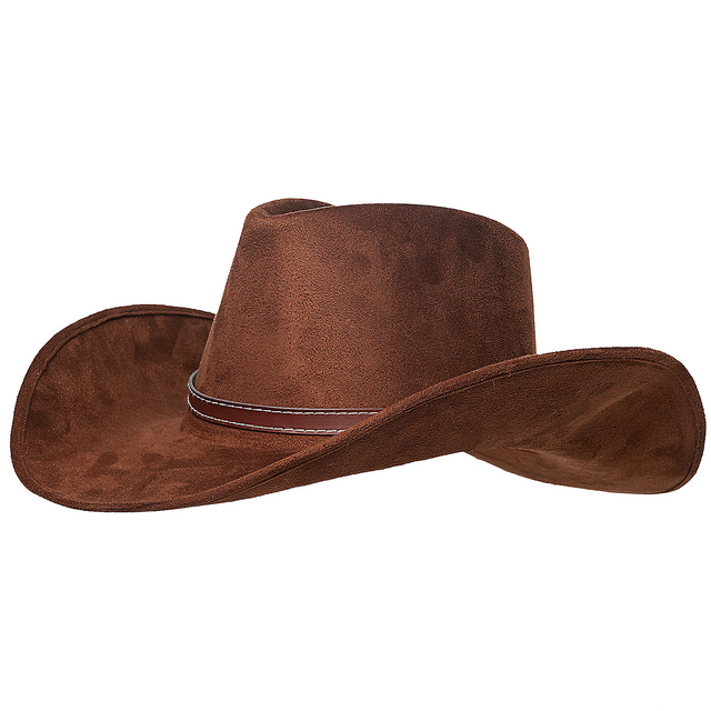 COWBOY HAT ADULT BROWN