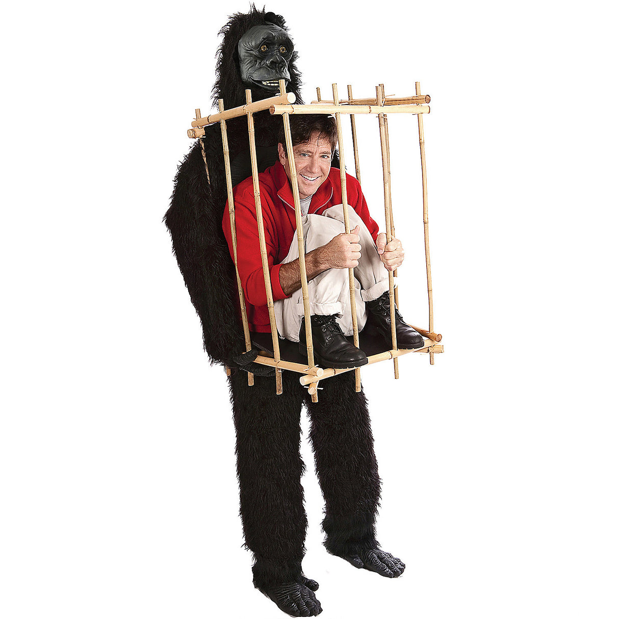 Hilarious Gorilla Illusion Adult Costume for Parties Parades and Performances