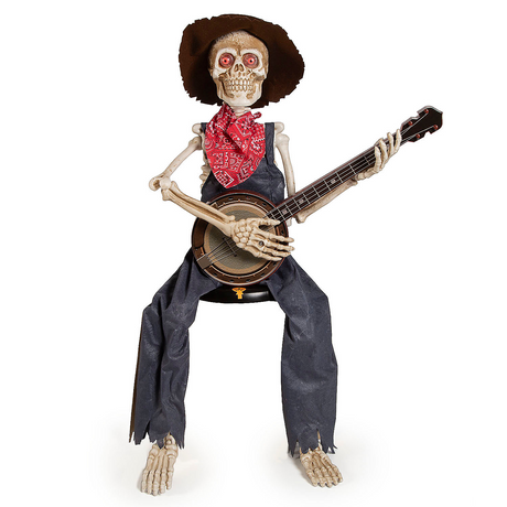 Animated Skeleton Playing Banjo