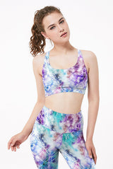 Athletic Poly Spandex Jersey Knit Snow Glow Print
