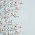 Cotton Voile - White Floral Border - La Marche des Fleurs Print - Mood Exclusive Jacques Collection