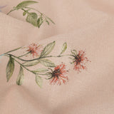 Cotton Voile - Pink Floral Border - La Marche des Fleurs Print - Mood Exclusive Jacques Collection