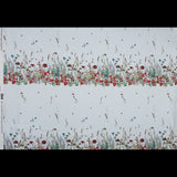 Cotton Voile Panel - White Floral Band - Promenade au Pavot Print - Mood Exclusive Jacques Collection