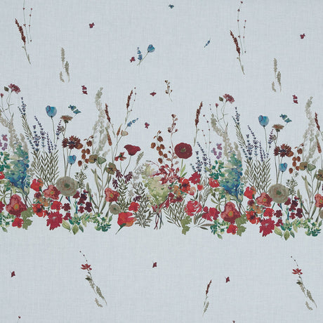 Cotton Voile Panel - White Floral Band - Promenade au Pavot Print - Mood Exclusive Jacques Collection