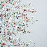 Cotton Poplin - White Floral Border - La Marche des Fleurs Print - Mood Exclusive Jacques Collection