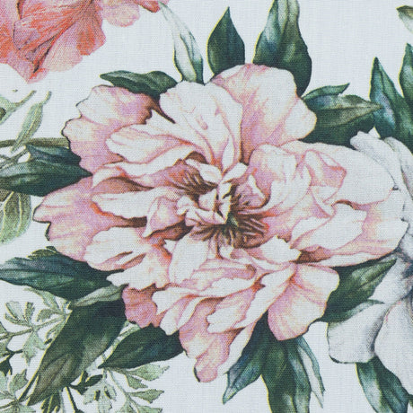 Cotton Poplin - Pink and Green Floral - Les Fleurs de L'amour Print - Mood Exclusive Jacques Collection