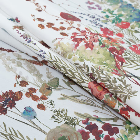 Cotton Poplin Panel - White Floral Band - Promenade au Pavot Print - Mood Exclusive Jacques Collection