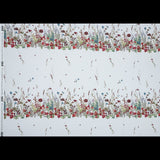 Cotton Poplin Panel - White Floral Band - Promenade au Pavot Print - Mood Exclusive Jacques Collection