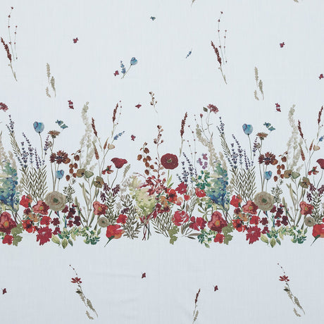 Cotton Poplin Panel - White Floral Band - Promenade au Pavot Print - Mood Exclusive Jacques Collection