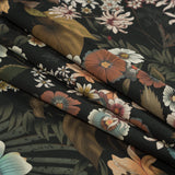 Stretch Cotton Sateen - Rustic Floral - Narcissus' Reflection Print - Mood Exclusive Gaia Collection