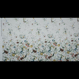 Stretch Cotton Sateen - White Floral - Persephone's Bouquet Print - Mood Exclusive Gaia Collection