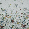 Stretch Cotton Sateen - White Floral - Persephone's Bouquet Print - Mood Exclusive Gaia Collection