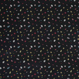 Stretch Cotton Sateen - Black Pop Icons - Black Candy and Combat Print - Mood Exclusive Comic Collection