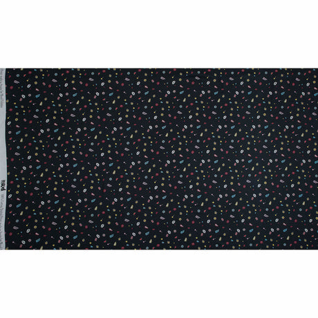 Cotton Voile - Black Pop Icons - Black Candy and Combat Print - Mood Exclusive Comic Collection