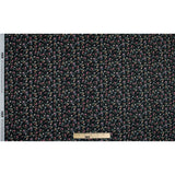 Cotton Voile - Black Floral - Peonies at Midnight Print - Mood Exclusive Botanical Collection