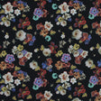 Cotton Voile - Black Floral - Pressed Flower Perfection Print - Mood Exclusive Botanical Collection