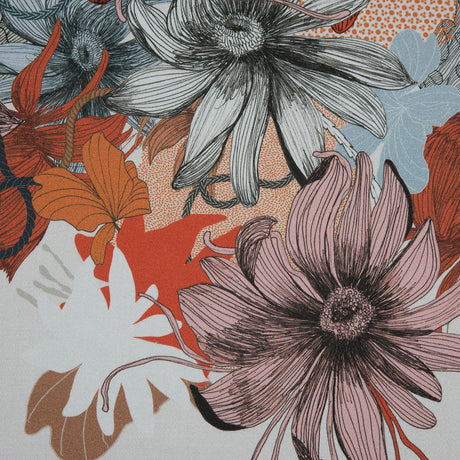 Stretch Cotton Sateen Panel - Pink Floral - Port Havana Print - Mood Exclusive Aloha Collection