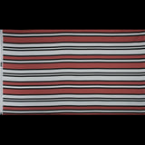 Stretch Cotton Sateen - Coral and White Stripes - Aina Stripe Print - Mood Exclusive Aloha Collection