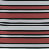 Stretch Cotton Sateen - Coral and White Stripes - Aina Stripe Print - Mood Exclusive Aloha Collection