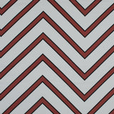 Stretch Cotton Sateen - Coral Red Chevrons - Hele Zig-Zag Print - Mood Exclusive Aloha Collection