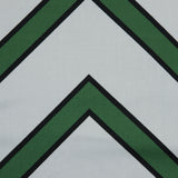 Stretch Cotton Sateen - Green Chevrons - Hele Zig-Zag Print - Mood Exclusive Aloha Collection