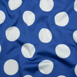 Stretch Cotton Sateen - Blue and White Polka Dots - Mood Exclusive Mahina Dots Print