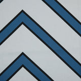 Stretch Cotton Sateen - Blue Chevrons - Mood Exclusive Hele Zig-Zag Print