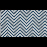 Stretch Cotton Sateen - Blue Chevrons - Mood Exclusive Hele Zig-Zag Print
