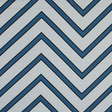 Stretch Cotton Sateen - Blue Chevrons - Mood Exclusive Hele Zig-Zag Print
