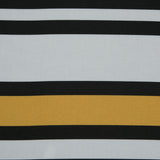 Stretch Cotton Sateen - Yellow and White Stripes - Aina Stripe Print - Mood Exclusive Aloha Collection
