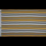 Stretch Cotton Sateen - Yellow and White Stripes - Aina Stripe Print - Mood Exclusive Aloha Collection