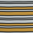 Stretch Cotton Sateen - Yellow and White Stripes - Aina Stripe Print - Mood Exclusive Aloha Collection