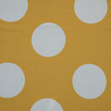 Stretch Cotton Sateen - Yellow Polka Dots - Mahina Dots Print - Mood Exclusive Aloha Collection