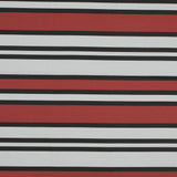 Stretch Cotton Sateen - Red and White Stripes - Mood Exclusive Aina Stripe Print