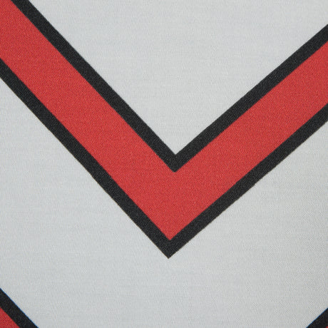 Stretch Cotton Sateen - Red Chrevrons - Mood Exclusive Hele Zig-Zag Print