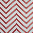 Stretch Cotton Sateen - Red Chrevrons - Mood Exclusive Hele Zig-Zag Print